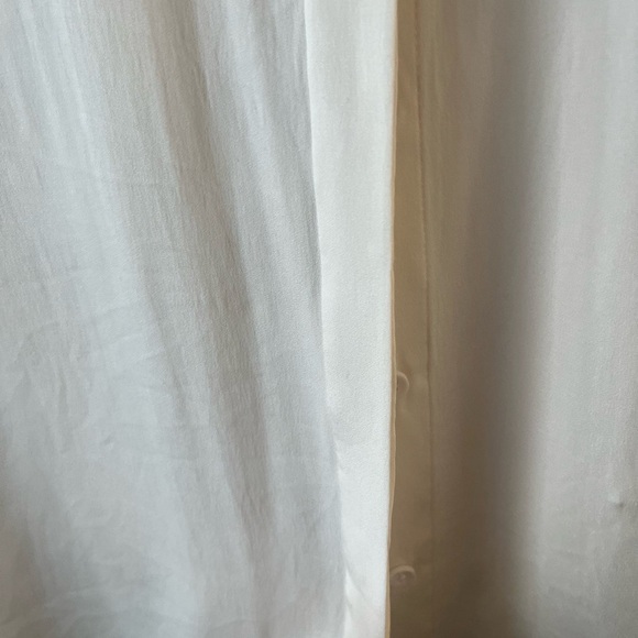 Alice & Olivia SILK Button-down White Blouse - Picture 3 of 9